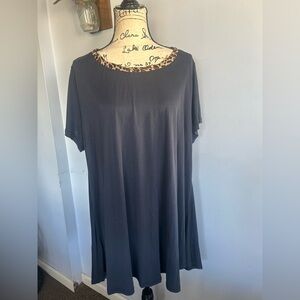 Umgee tunic‎ blouse cheetah print bohemian shabby chic